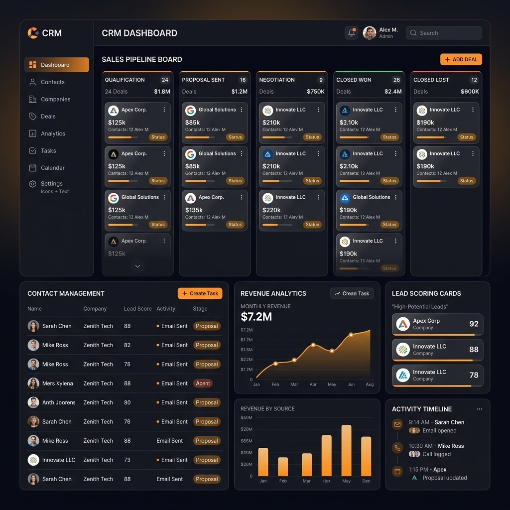 SalesForge CRM — Custom CRM Platform